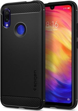 Spigen SPIGEN SGP Etui Spigen Rugged Armor XIAOMI REDMI NOTE 7 Matte Black czarne 1
