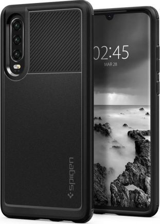 Spigen SPIGEN SGP Etui Spigen Rugged Armor HUAWEI P30 czarne L38CS25735 1