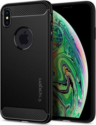 Spigen SPIGEN SGP Etui Spigen rugged armor IPHONE XS MAX czarne 1