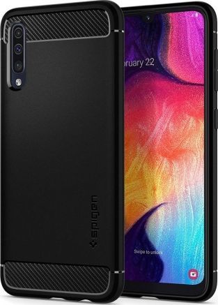 Etui Spigen Rugged Armor SAMSUNG GALAXY A50 / A30S Matte czarne 1