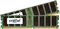 Pamięć Crucial DDR, 2 GB, 333MHz, CL 2.5 (CT2KIT12864Z335) 1