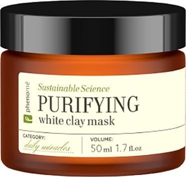Phenome Phenom - Oczyszczająca maska do skóry tłustej z białą glinką. Purifying white clay mask - 50 ml uniwersalny 1