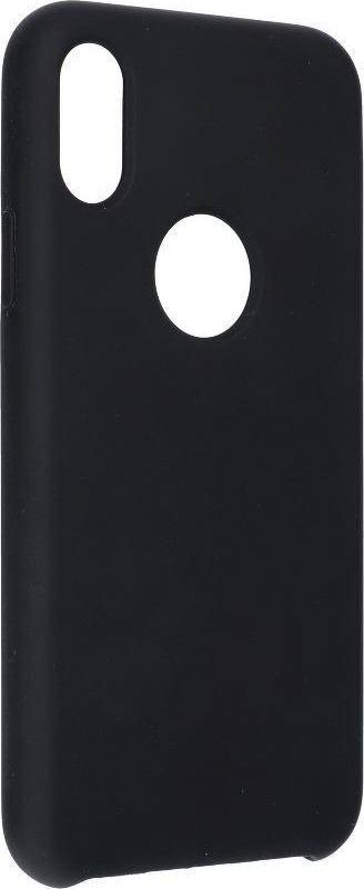 Partner Tele.com Futerał Forcell SILICONE do IPHONE XS ( 5,8 ) czarny (3) (z wycięciem na logo) 1