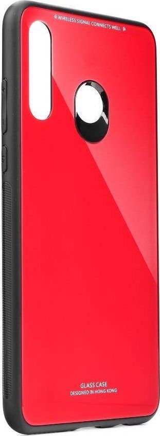 Partner Tele.com Futerał GLASS do HUAWEI Y6P czerwony 1