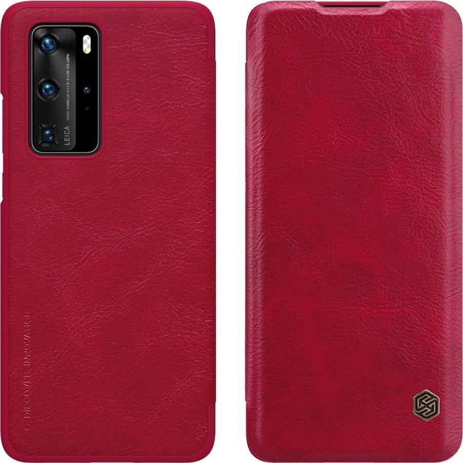 Nillkin Etui Nillkin QIN do Huawei P40 Pro (Czerwone) uniwersalny 1