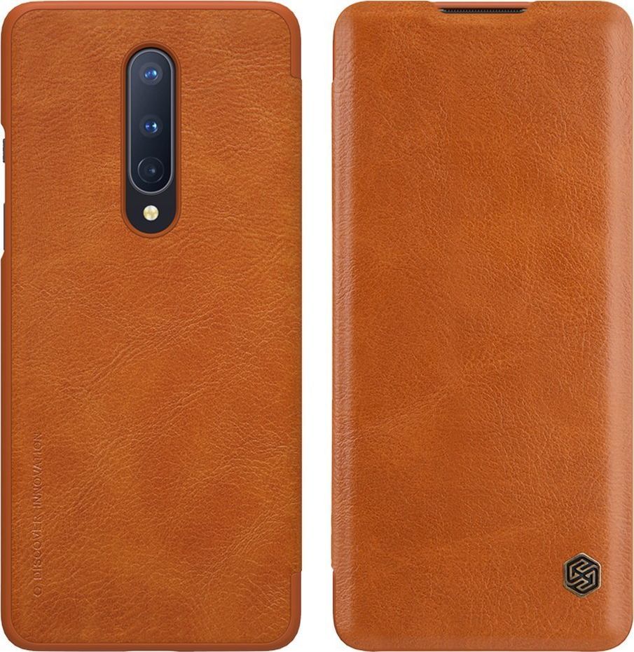 Nillkin Etui Nillkin QIN do OnePlus 8 (Brązowe) uniwersalny 1