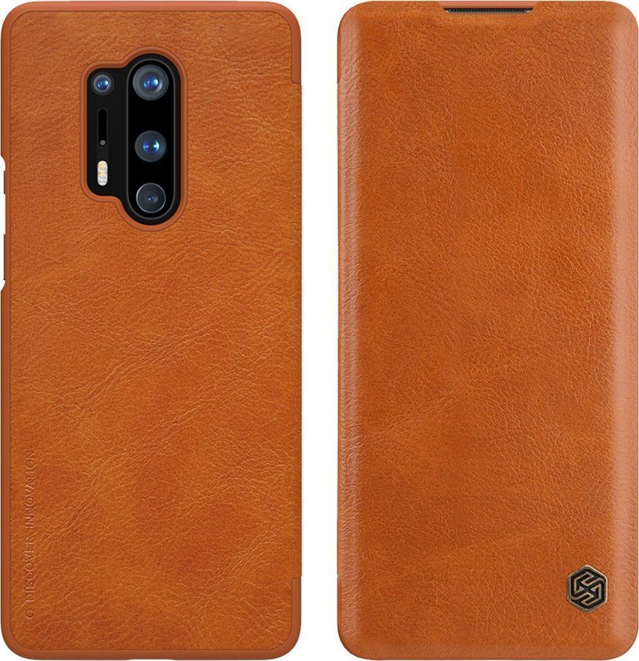 Nillkin Etui Nillkin QIN do OnePlus 8 Pro (Brązowe) uniwersalny 1