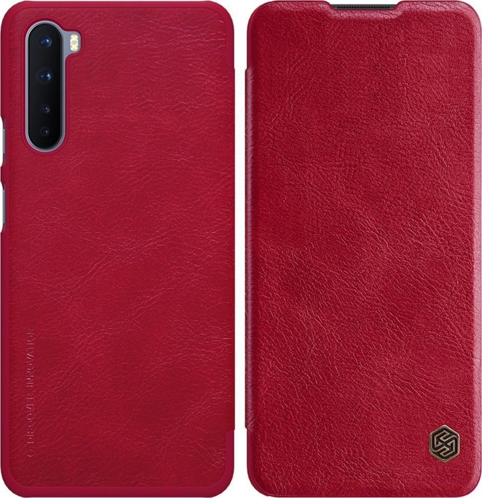 Nillkin Etui Nillkin QIN do OnePlus Nord (Czerwone) uniwersalny 1