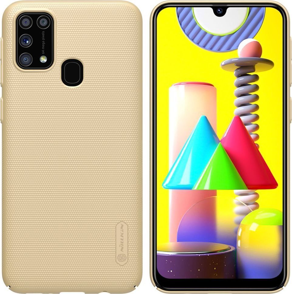 Nillkin Etui Nillkin Frosted do Samsung Galaxy M31 (Złote) uniwersalny 1