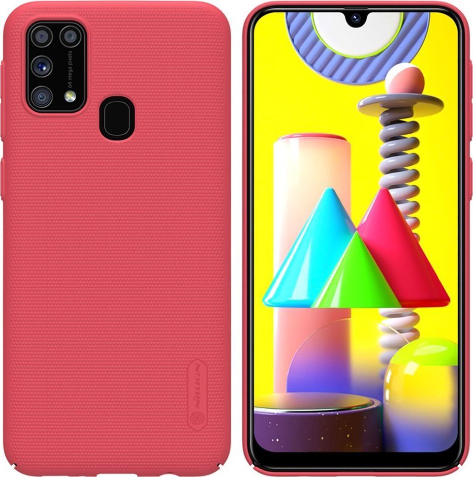 Nillkin Etui Nillkin Frosted do Samsung Galaxy M31 (Czerwone) uniwersalny 1