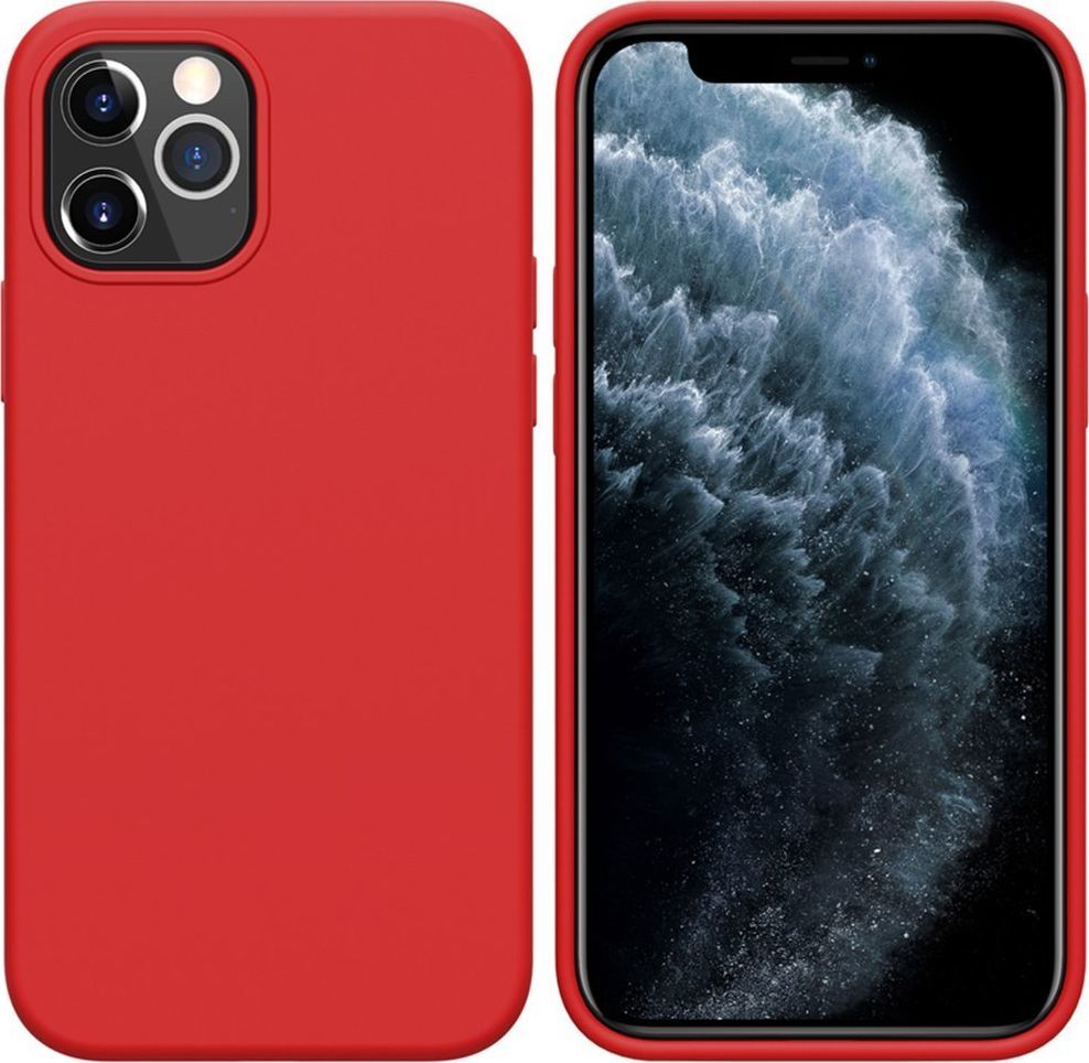 Nillkin Etui Nillkin Flex Pure do Apple iPhone 12 Pro Max (Czerwone) uniwersalny 1