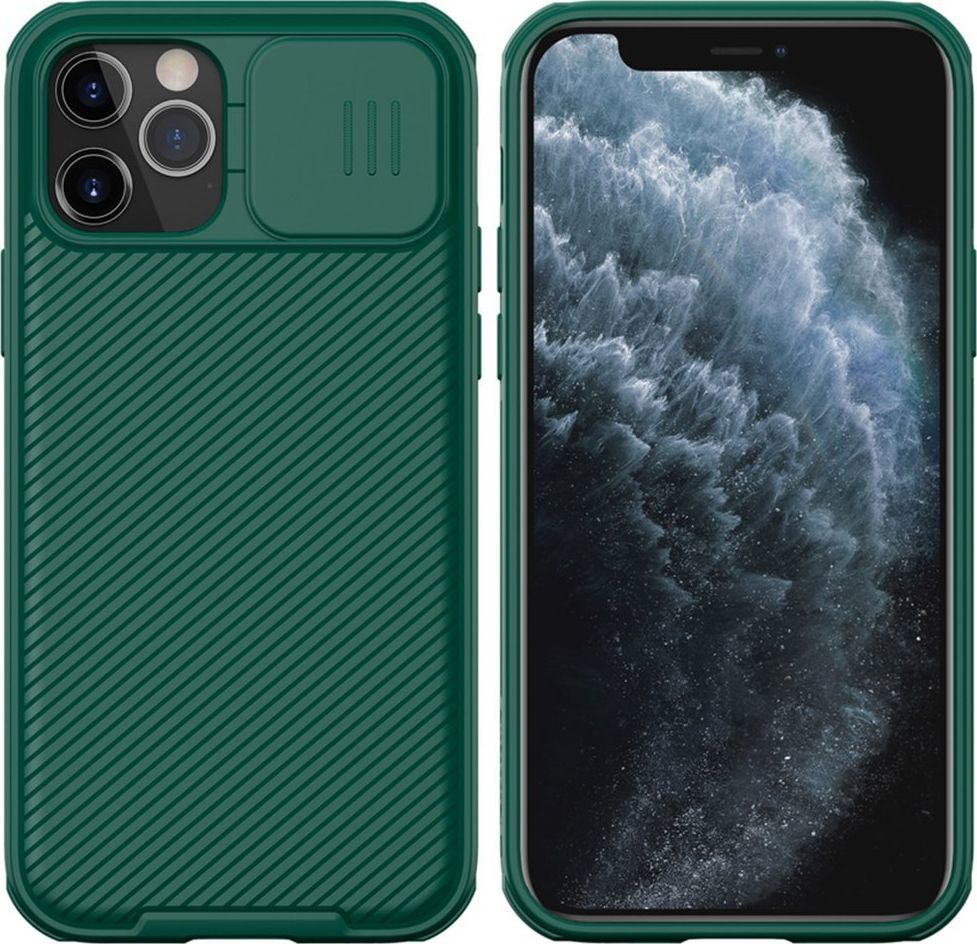 Nillkin Etui Nillkin CamShield do Apple iPhone 12/12 Pro (Zielone) uniwersalny 1