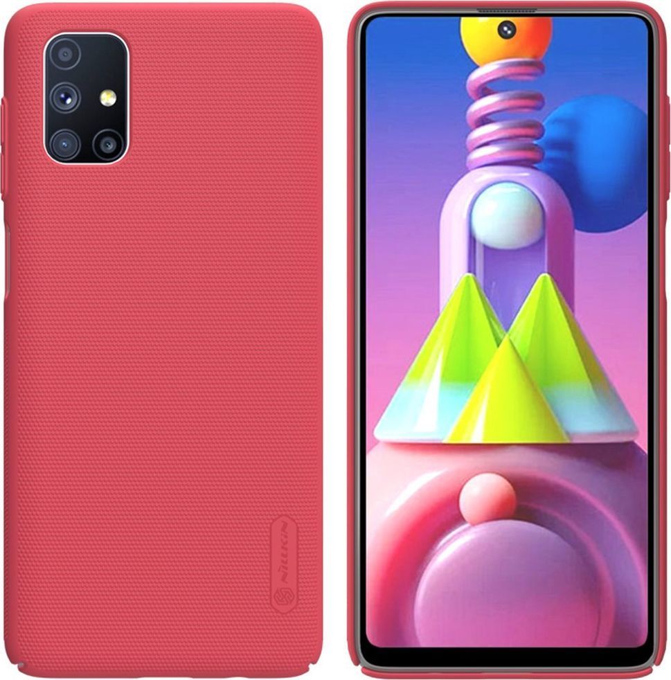 Nillkin Etui Nillkin Frosted do Samsung Galaxy M51 (Czerwone) uniwersalny 1