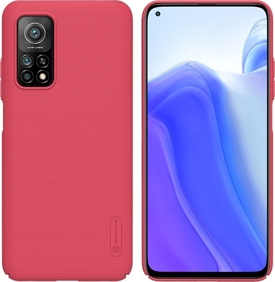 Nillkin Etui Nillkin Frosted do Xiaomi Mi 10T 5G (Czerwone) uniwersalny 1
