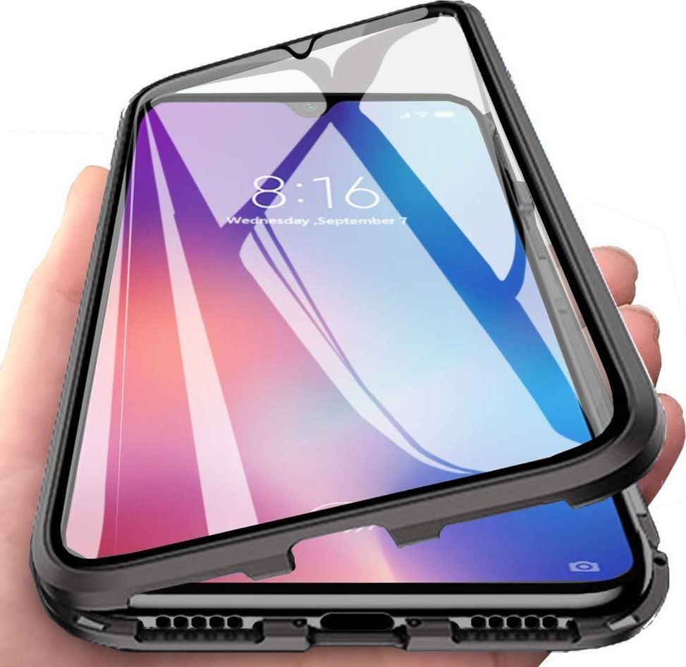 Magnetic Etui Magnetyczne Front+Back do Samsung Galaxy Note 10 Lite (Czarne) uniwersalny 1