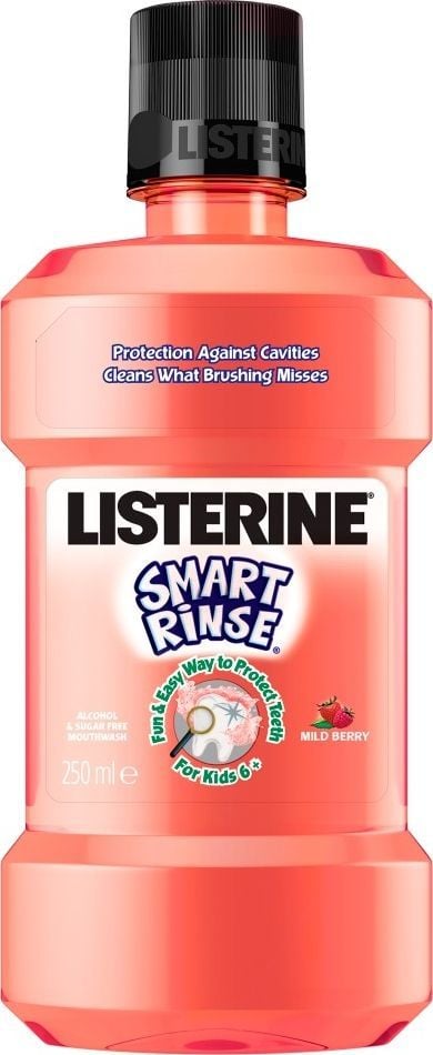  Listerine  Płyn do płukania jamy ustnej Smart Rinse dla dzieci 6+ Mild Berry 250ml 1