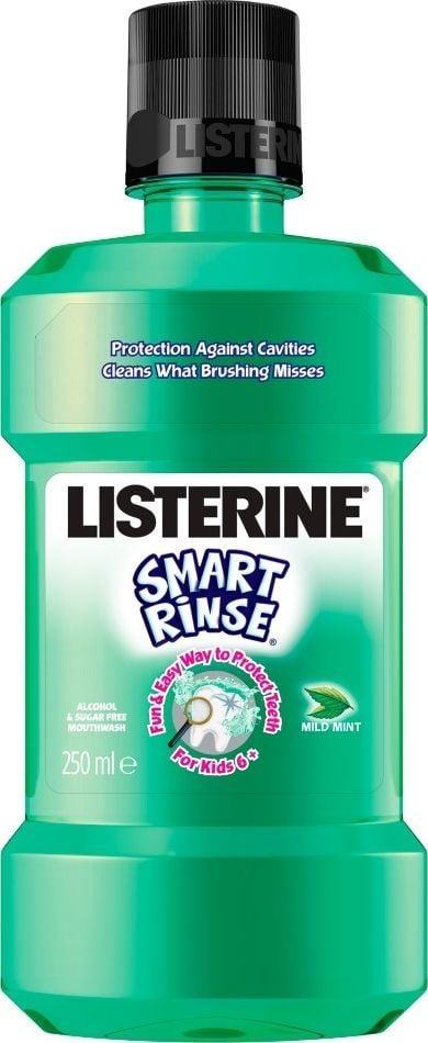  Listerine  Płyn do płukania jamy ustnej Smart Rinse dla dzieci 6+ Mild Mint 250ml 1