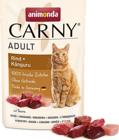 Animonda ANIMONDA KOT sasz.85g CARNY WOŁOWINA KANGUR 1