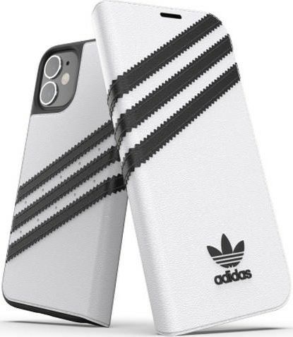 Adidas Adidas OR Booklet Case PU iPhone 12/12 Pro 6,1" biało czarny/white black 1