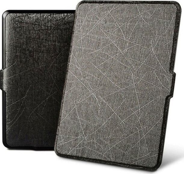 Pokrowiec Alogy Etui Alogy Leather Smart Case Kindle Paperwhite 1/2/3 Czarne + Szkło uniwersalny 1