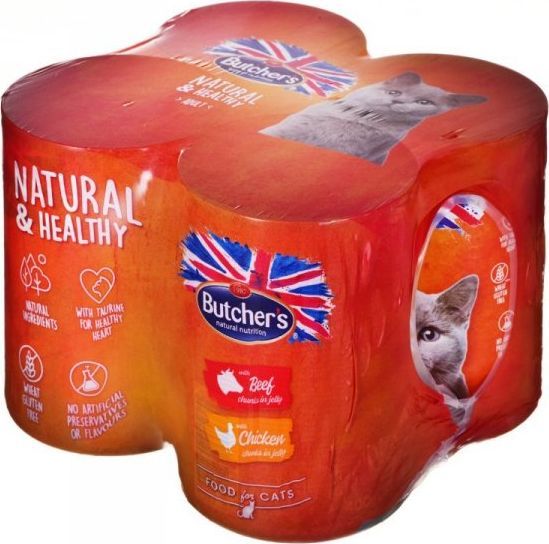 Butcher’s Butcher’s Natural&Healthy Cat 4x400g 1