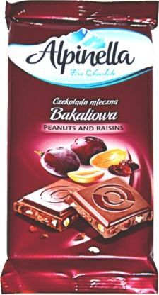 Terravita Czekolada mleczna - Bakaliowa 90g (Alpinella) 1