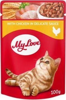 Club 4 Paws  My love kot kurczak w sosie 100G 000707 1