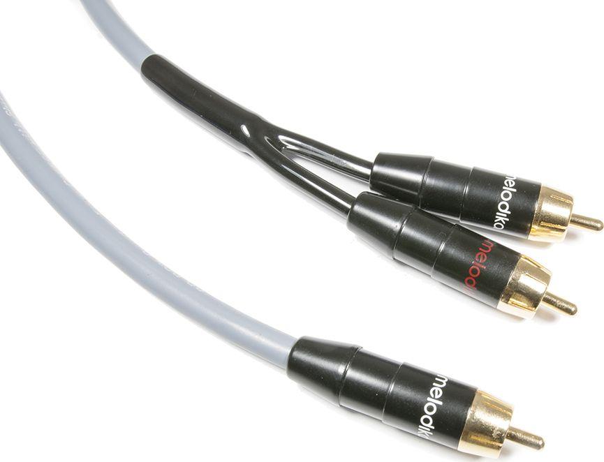 Kabel Melodika RCA (Cinch) - RCA (Cinch) x2 10m szary 1