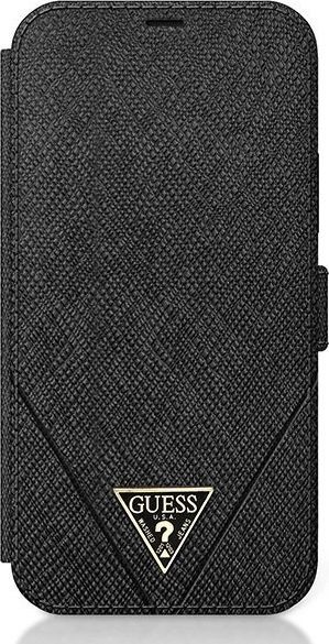 Guess Guess GUFLBKP12MVSATMLBK iPhone 12/12 Pro 6,1" czarny/black book Saffiano 1