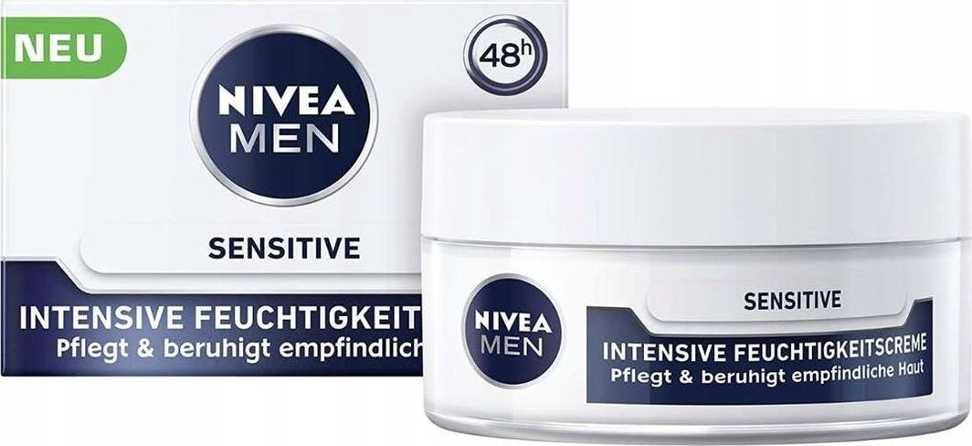 Nivea (DE) Nivea Men, Krem nawilżający do skóry wrażliwej, 50 ml (PRODUKT Z NIEMIEC) 1