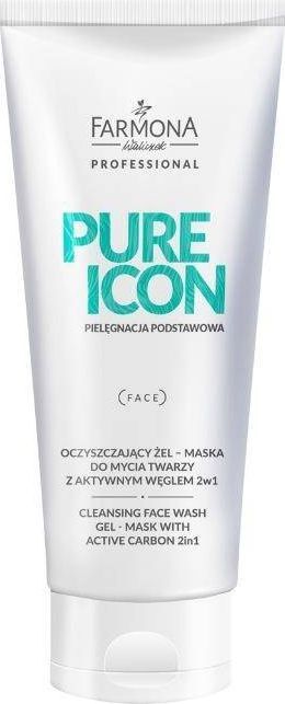 Farmona Professional Pure Icon żel - maska do mycia twarzy z aktywnym węglem (200 ml) 1