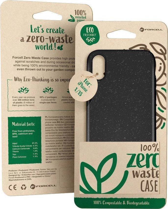 Partner Tele.com Futerał Forcell BIO - Zero Waste Case do XIAOMI REDMI Note 8 PRO czarny 1