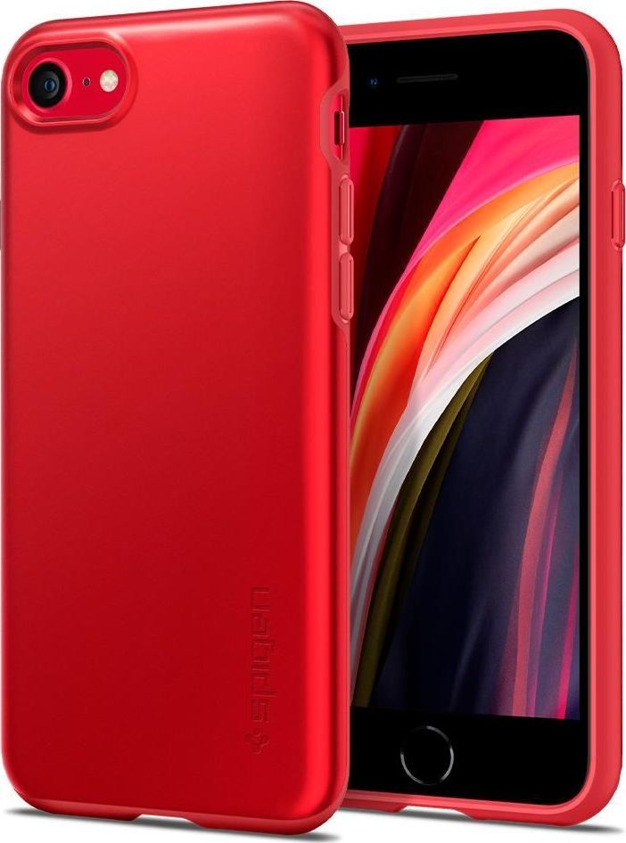 Spigen Etui Spigen Thin Fit Pro Apple iPhone SE 2020/8/7 Red 1