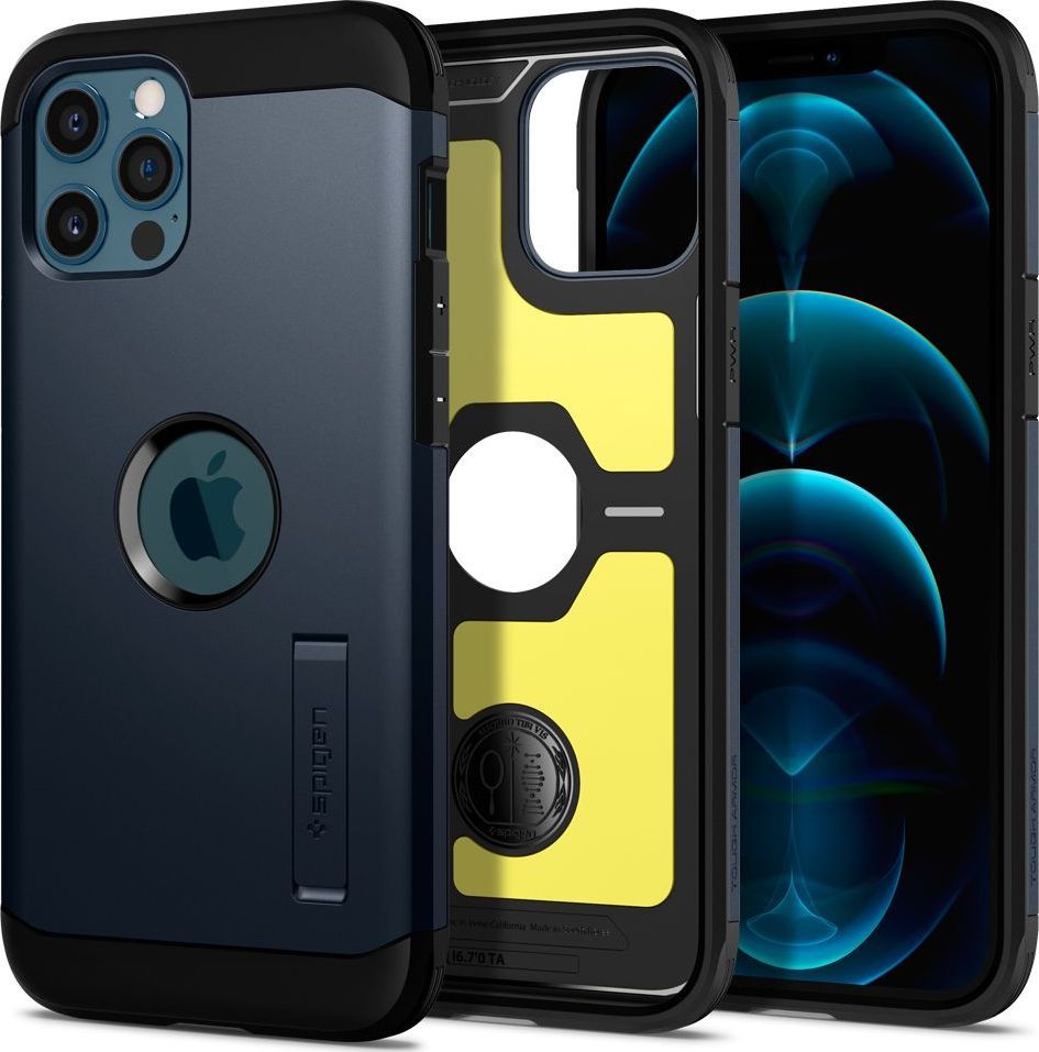 Spigen Etui Spigen Tough Armor Apple iPhone 12 Pro Max Metal Slate 1