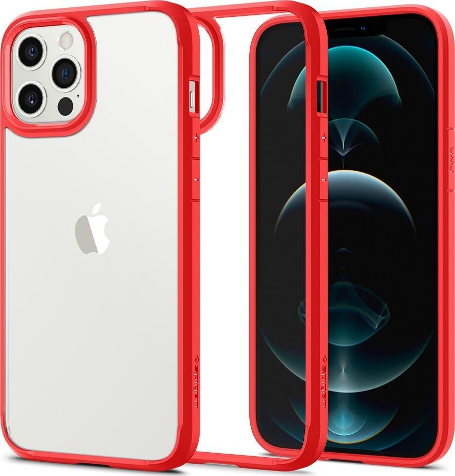Spigen Etui Spigen Ultra Hybrid Apple iPhone 12/12 Pro Red 1