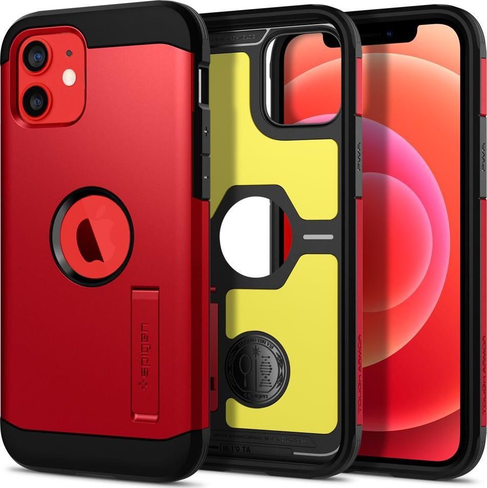 Spigen Etui Spigen Tough Armor Apple iPhone 12/12 Pro Red 1