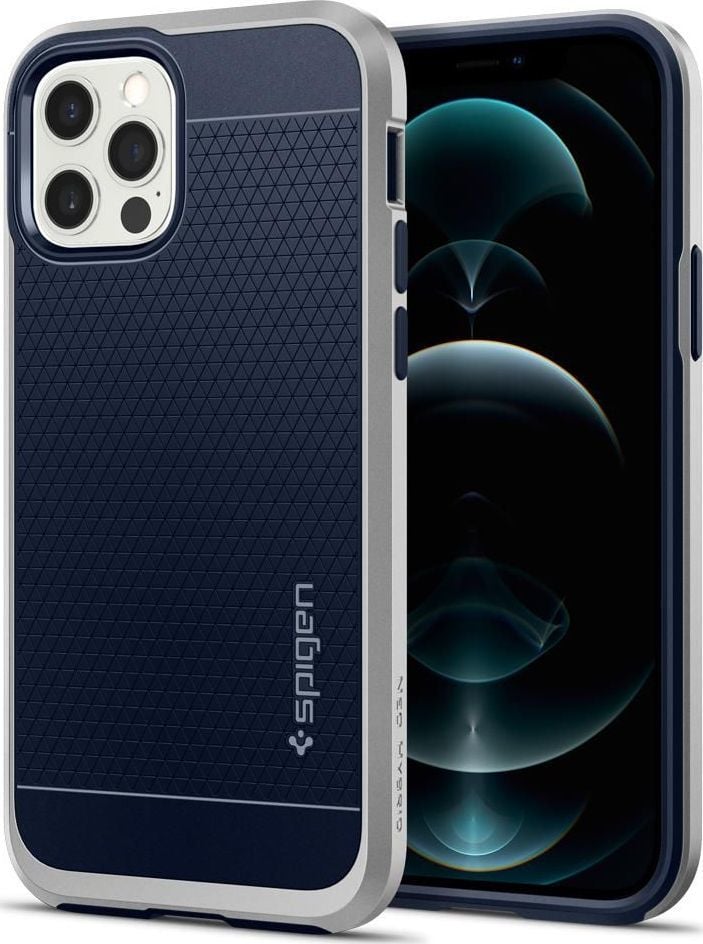 Spigen Etui Spigen Neo Hybrid Apple iPhone 12/12 Pro Satin Silver 1