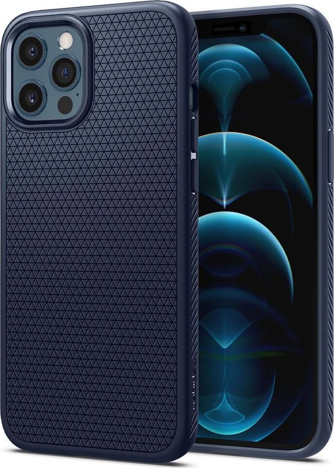 Spigen Etui Spigen Liquid Air Apple iPhone 12 Pro Max Navy Blue 1