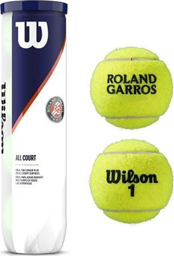 Wilson Piłki do tenisa ziemnego Wilson Roland Garros All Court 4 szt. WRT116400 1
