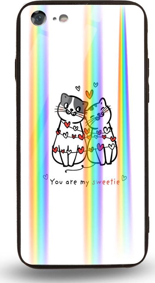Mojworld Etui na Apple iPhone 7 / 8 - Rainbow Case - You are my Sweetie 1
