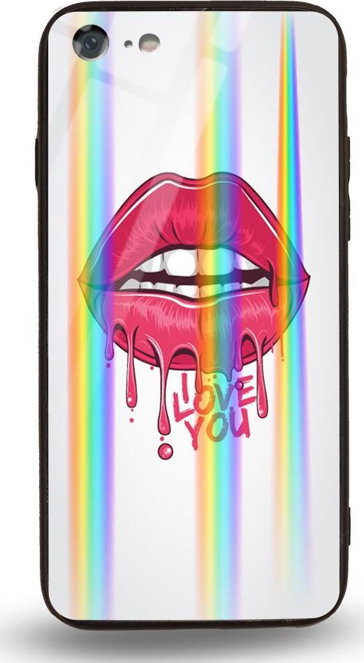Mojworld Etui na Apple iPhone 7 / 8 - Rainbow Case - Love You 1