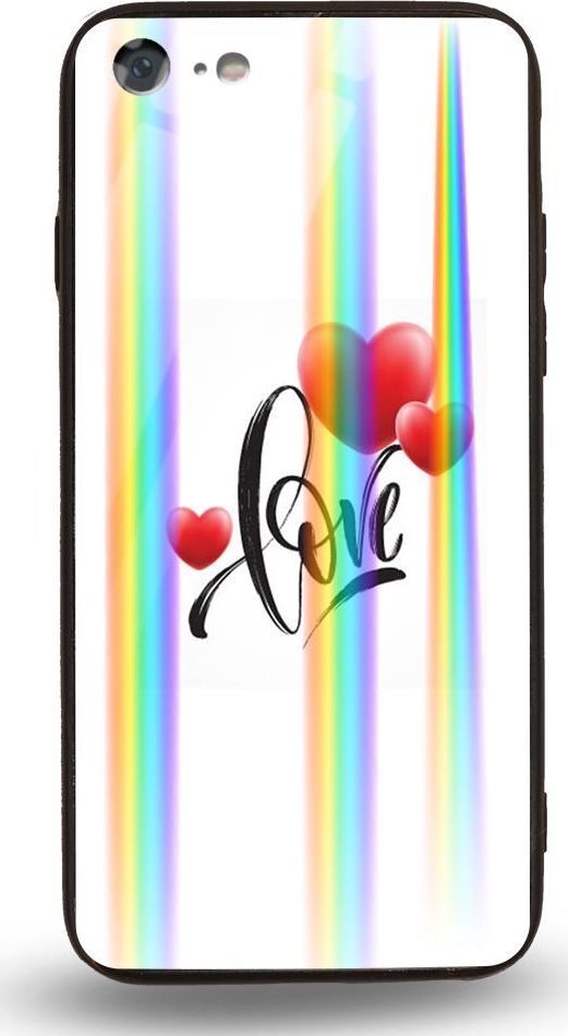 Mojworld Etui na Apple iPhone 7 / 8 - Rainbow Case - Love 1