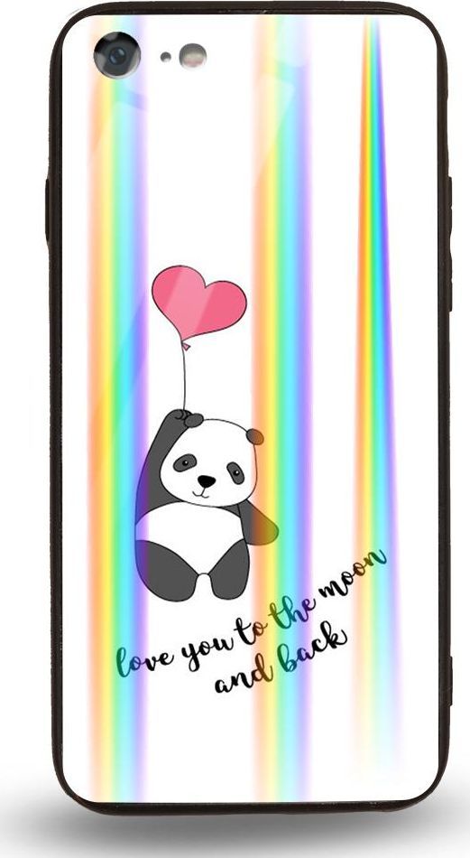Mojworld Etui na Apple iPhone 7 / 8 - Rainbow Case - Love You to the Moon and back 1