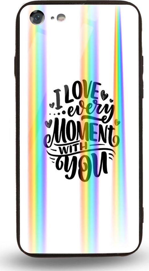 Mojworld Etui na Apple iPhone 7 / 8 - Rainbow Case - I love every moment with You 1
