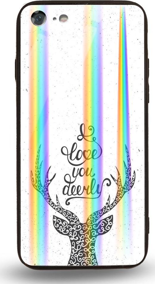 Mojworld Etui na Apple iPhone 7 / 8 - Rainbow Case - Love You deerly 1