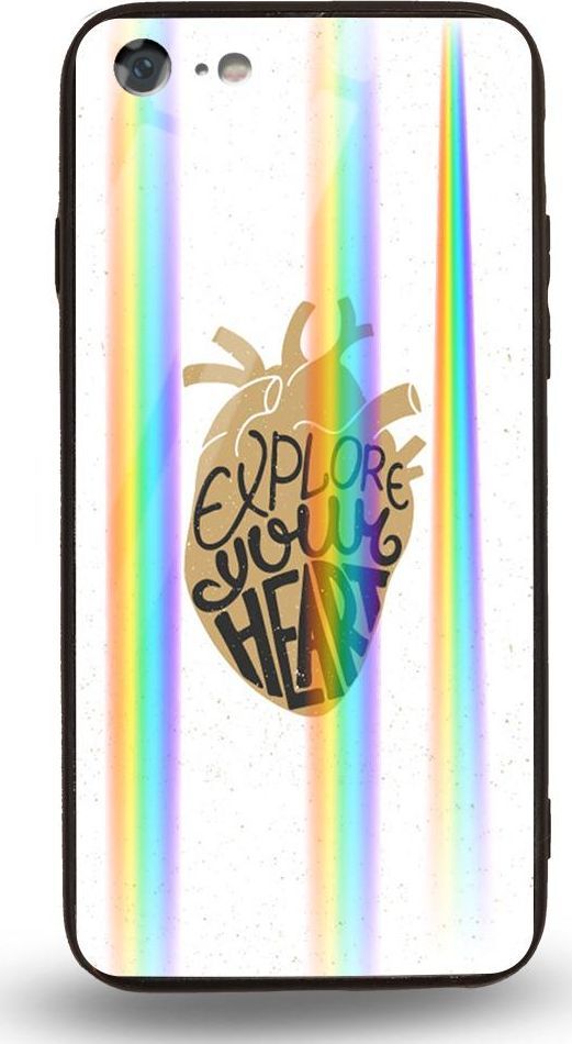 Mojworld Etui na Apple iPhone 7 / 8 - Rainbow Case - Explore Your heart 1