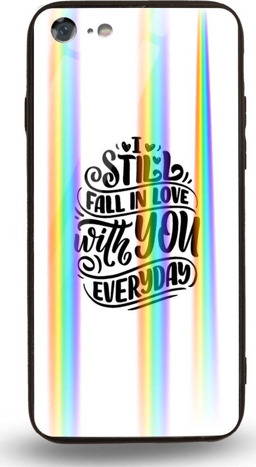 Mojworld Etui na Apple iPhone 7 / 8 - Rainbow Case - I still fall in love with u everyday 1