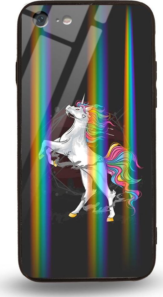 Mojworld Etui na Apple iPhone 7 / 8 - Rainbow Case - Unicorn 1