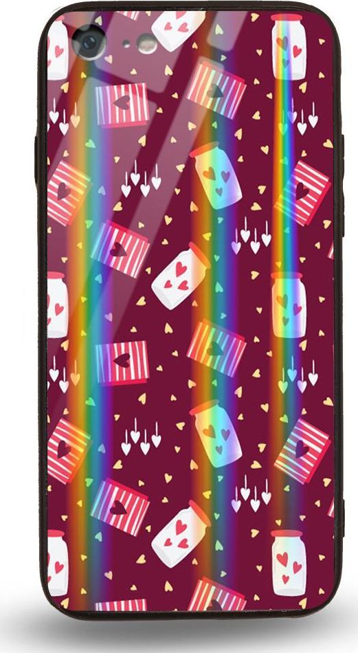 Mojworld Etui na Apple iPhone 7 / 8 - Rainbow Case - Jar of love 1