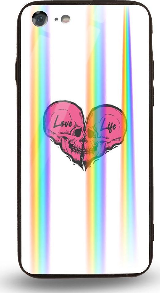 Mojworld Etui na Apple iPhone 7 / 8 - Rainbow Case - Love life 1